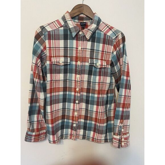 Patagonia Tops - Patagonia Plaid Button-Down Shirt in Red, Blue, Cream